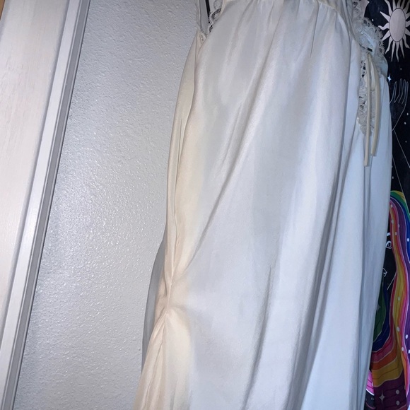 White Embroidered vintage nightgown Dress - Picture 2 of 4
